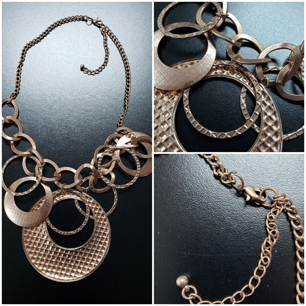 Copper Bib Style Boutique Necklace